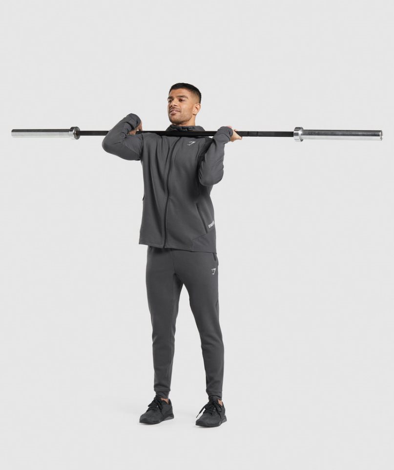 Men's Gymshark Apex Technical Jackets Dark Grey | NZ 6JOZXY